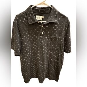 Goodfellow & Co Men's Dark Gray Bow Tie Patterned Polo